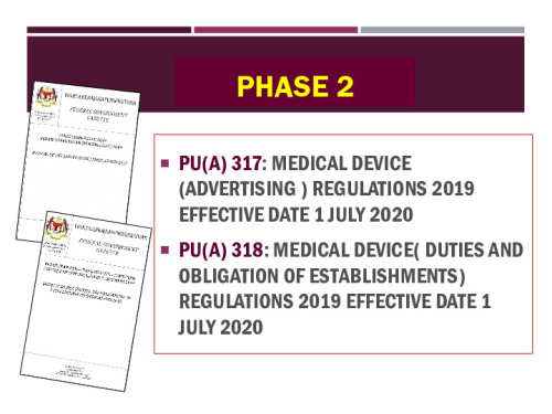 MEDICAL DEVICE ACT 2012 (ACT 737)